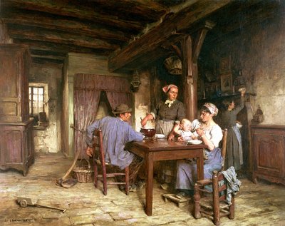 Midday Meal by Leon Augustin Lhermitte